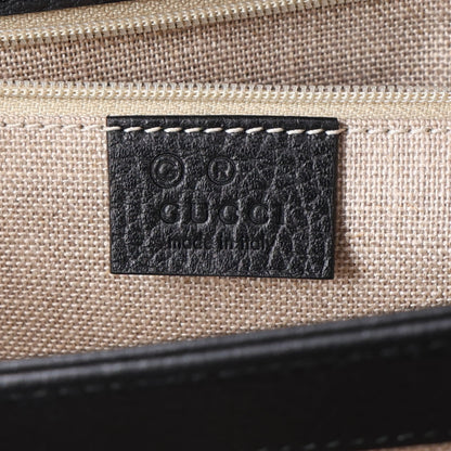 Gucci Dollar Calfskin Interlocking G Shoulder Bag Black 6 of 10