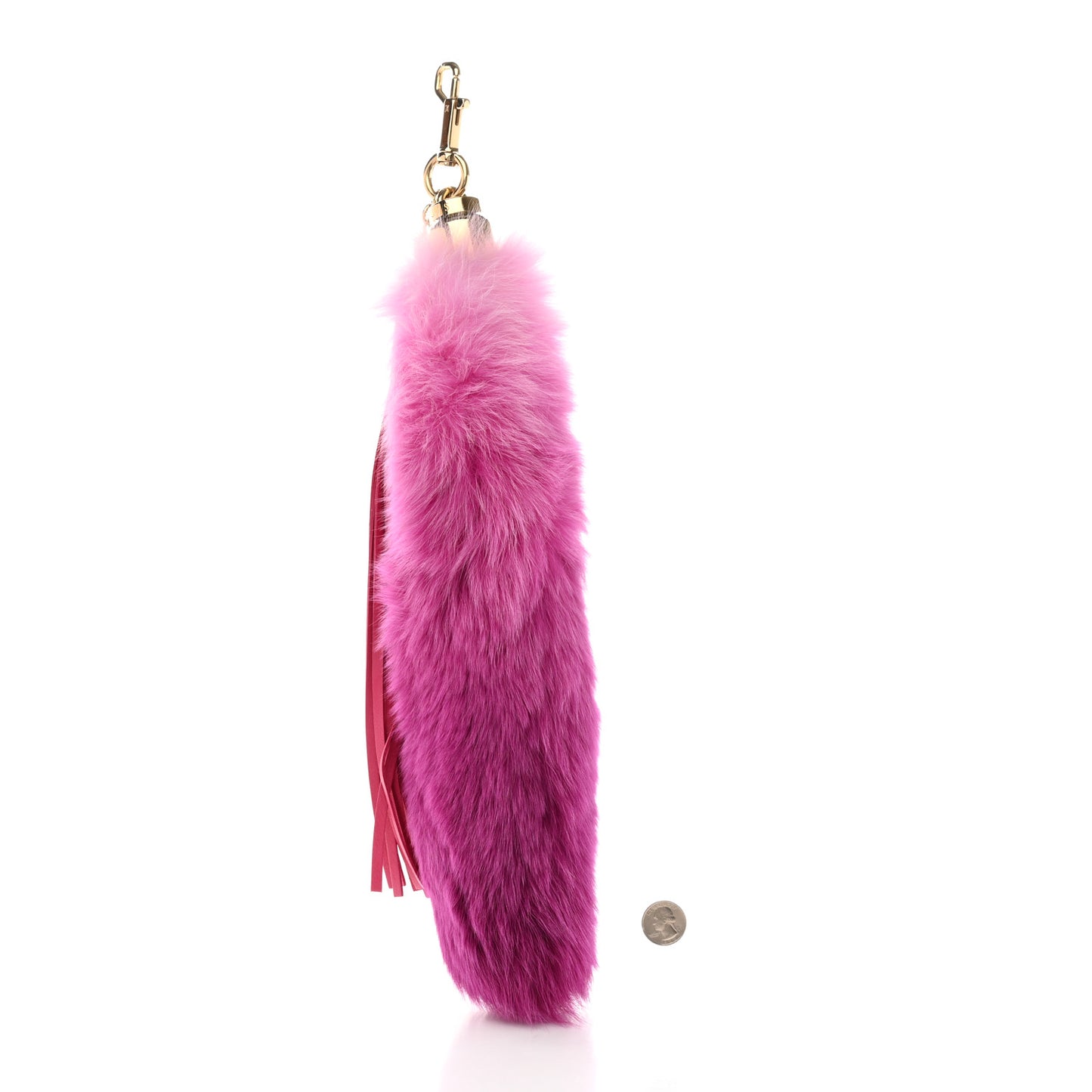 Fox Fur Foxy Bag Charm Rose