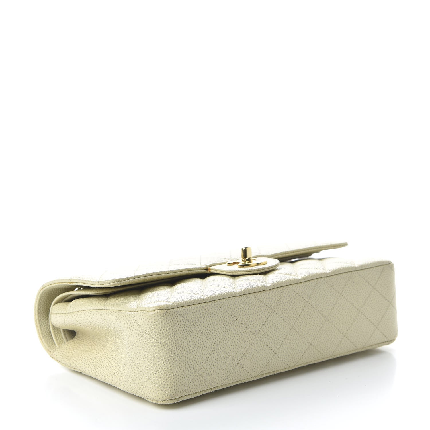 Chanel Caviar Quilted Medium Double Flap Dark White 4 of 11