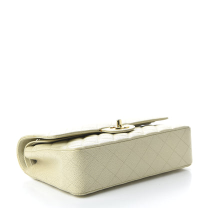 Chanel Caviar Quilted Medium Double Flap Dark White 4 of 11