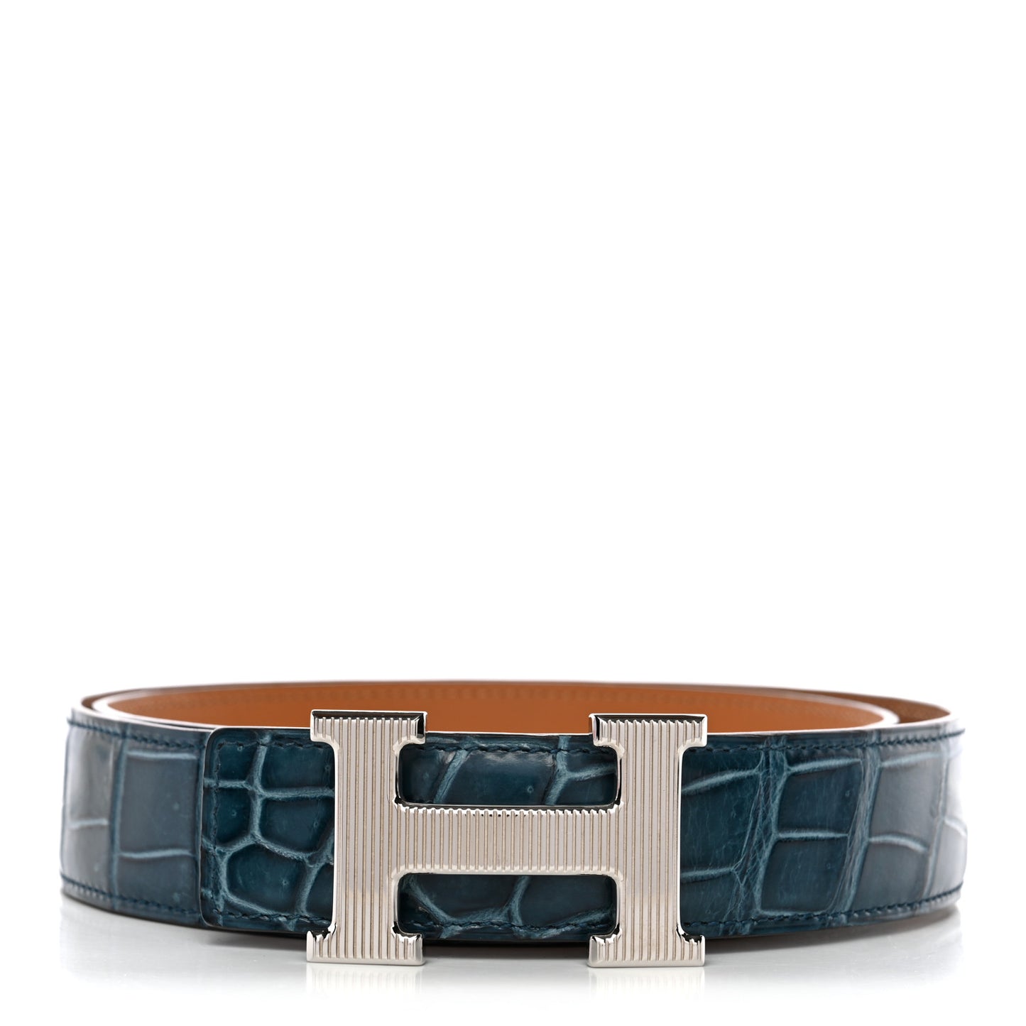 Shiny Porosus Crocodile Strie 32mm Belt 90 36 Colvert