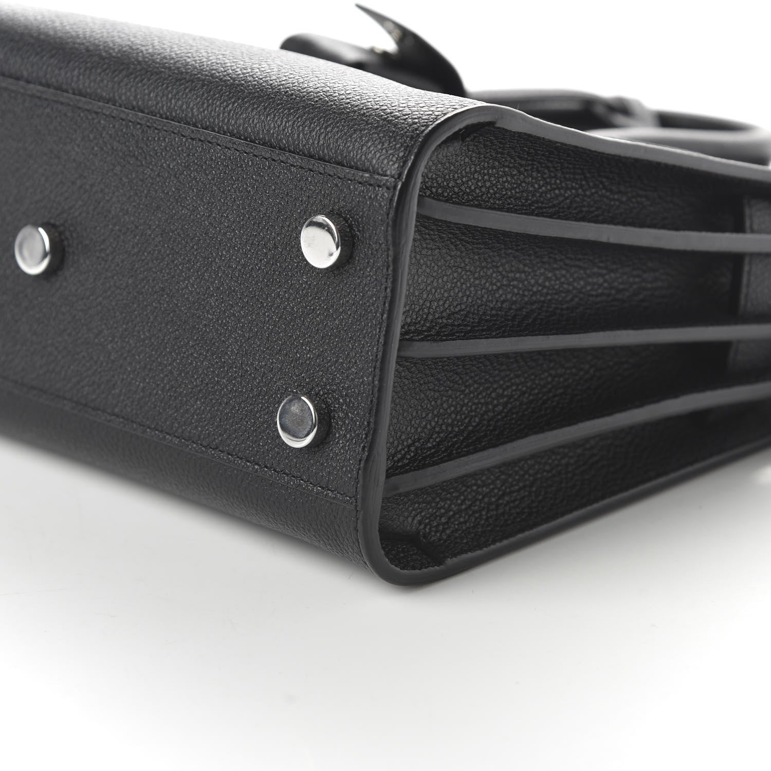 Saint Laurent Grained Calfskin Nano Sac De Jour Black 7 of 10