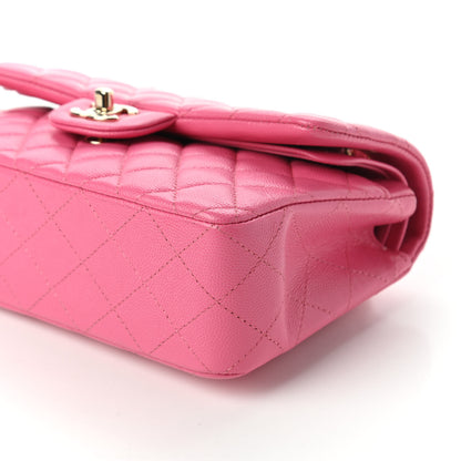Chanel Caviar Quilted Small Double Flap Pink 7 of 10