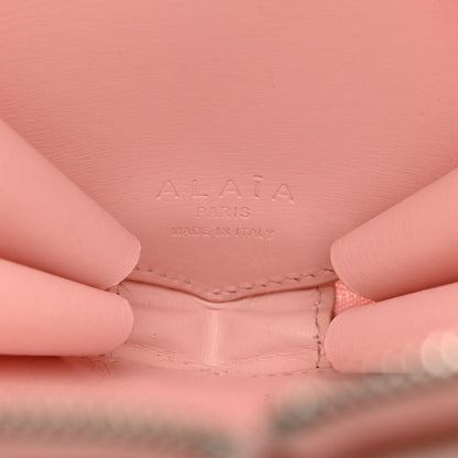 Alaia Calfskin Le Coeur Bag Pink 7 of 10