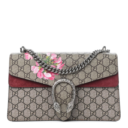 Gucci GG Supreme Monogram Blooms Small Dionysus Shoulder Bag Beige Multicolor Dry Rose 1 of 7