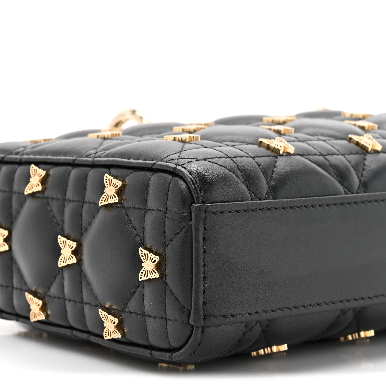Christian Dior Lambskin Butterfly Cannage Lady D-Joy Black 10 of 10