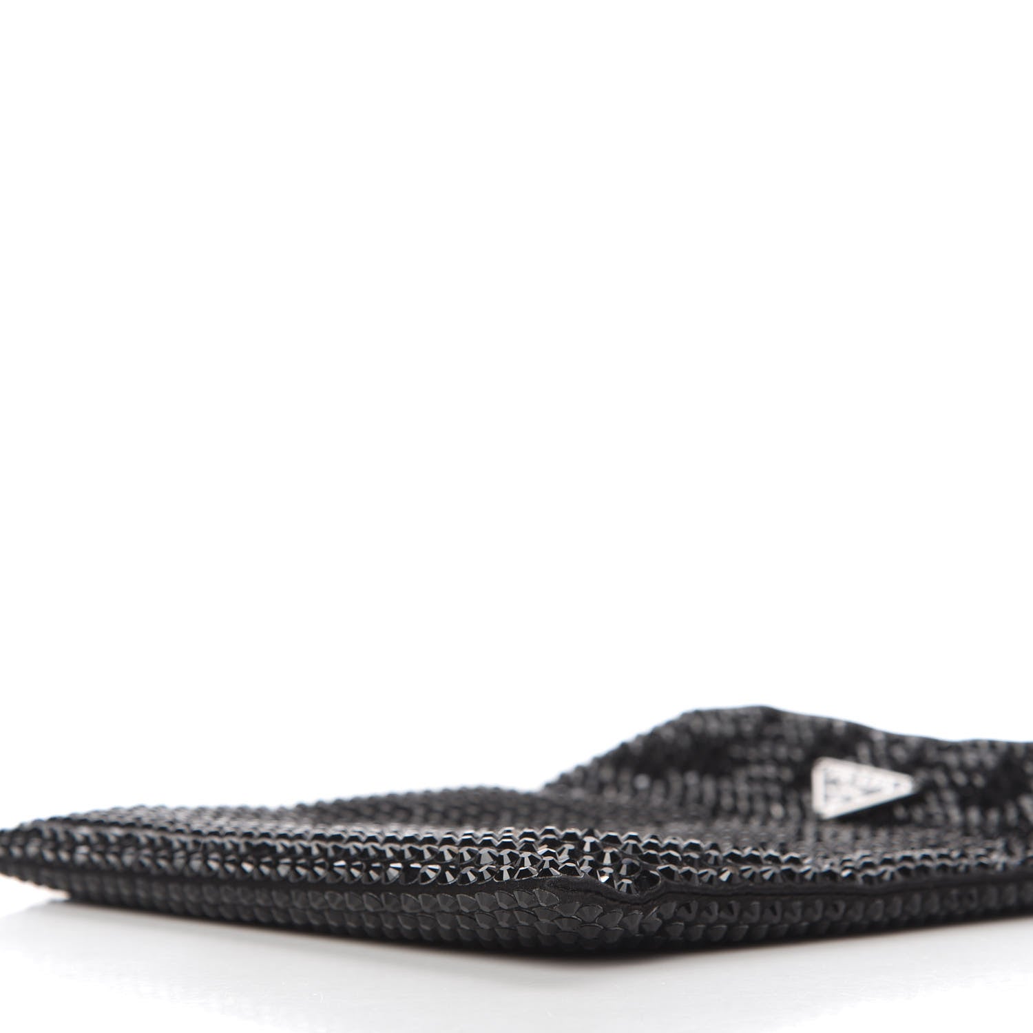 Prada Nylon Satin Crystal Tote Black 7 of 10