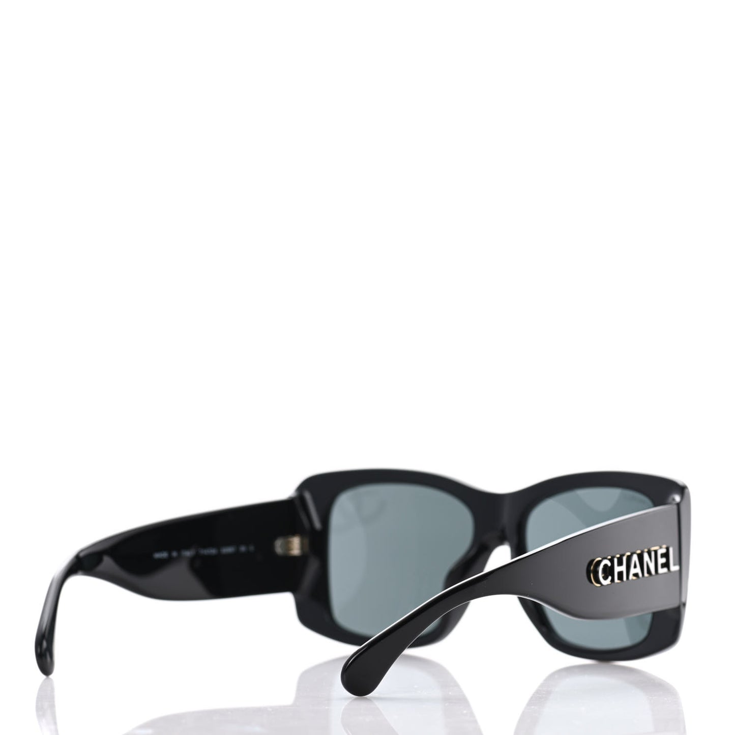 Acetate CC Logo Square Sunglasses 71472 Black