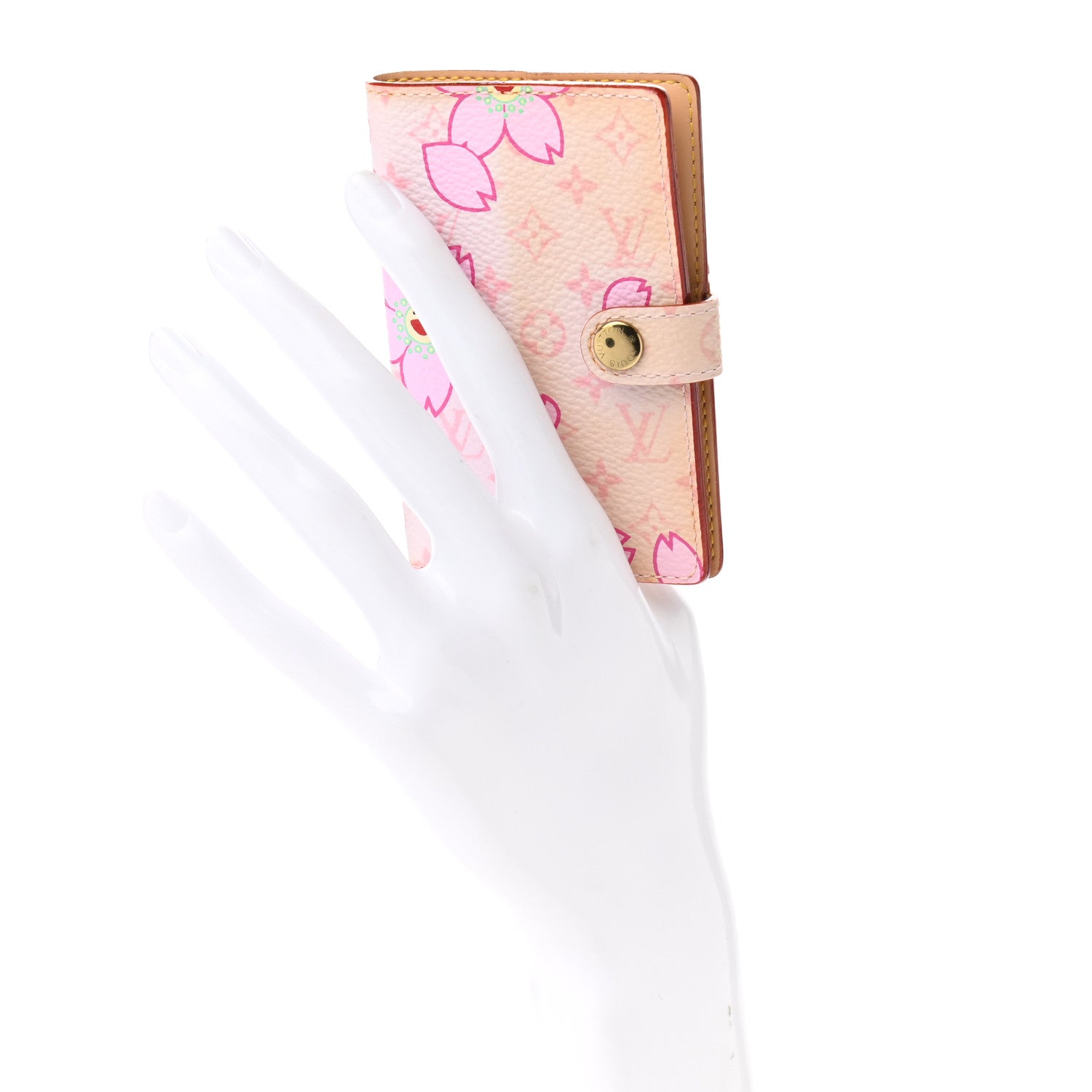 Louis Vuitton Monogram Cherry Blossom Carnet de Bal Mini Agenda Cover Pink 2 of 8