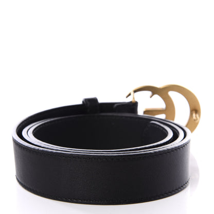 Gucci Calfskin Double G 30mm Belt 80 32 Black 2 of 5