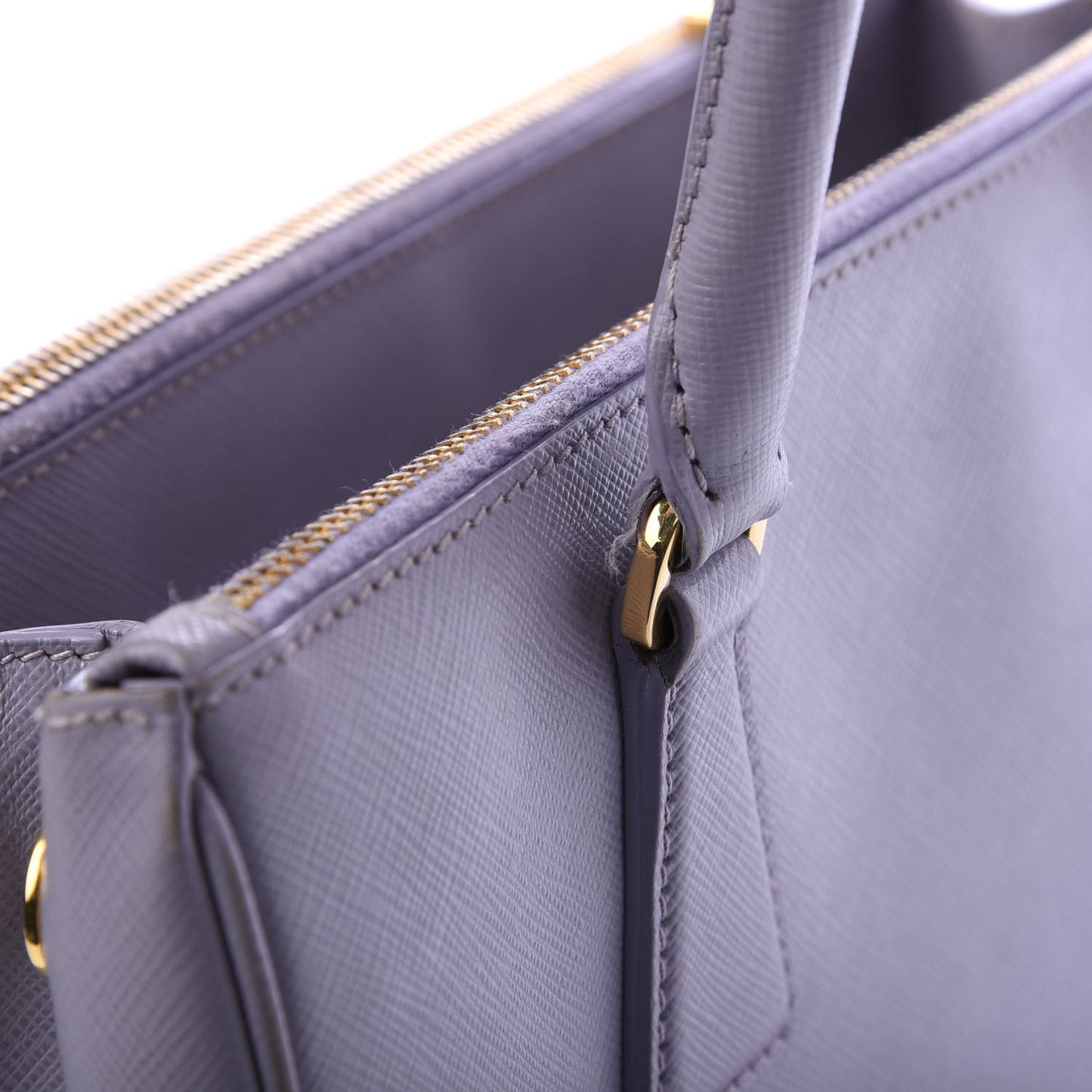 Saffiano Small Galleria Double Zip Tote Glicine