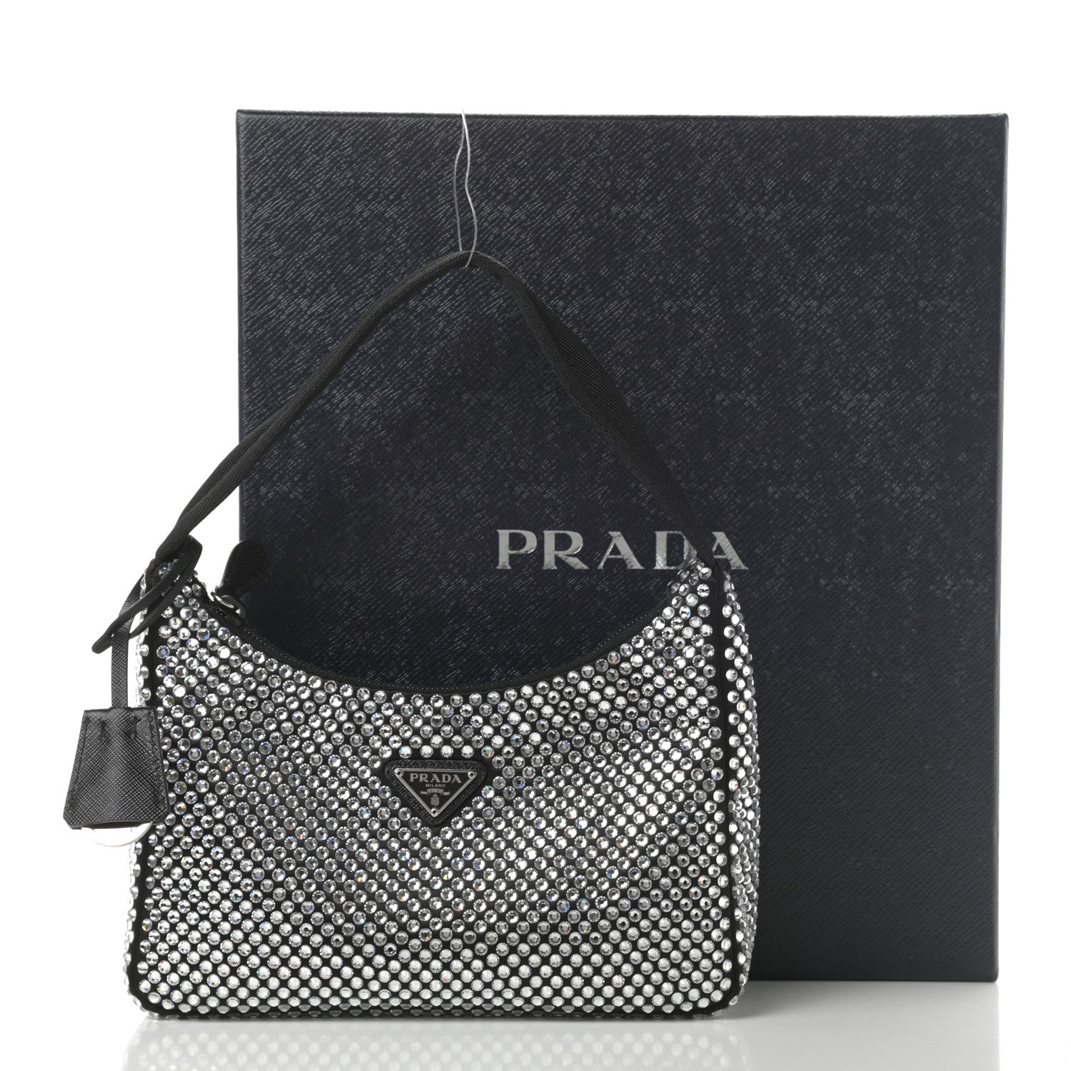 Prada Satin Crystal Mini Re-Edition 2000 Bag Cristal 11 of 11
