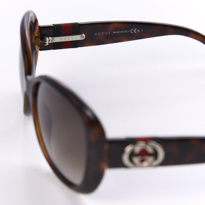 Gucci Optyl Frame Web Oversized Contrast Sunglasses 3644/S Tortoiseshell 5 of 8