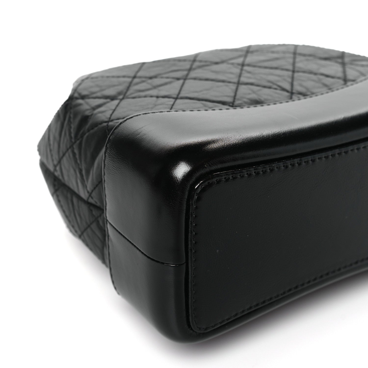 Chanel Aged Calfskin Quilted Small Gabrielle Backpack Black 8 of 9