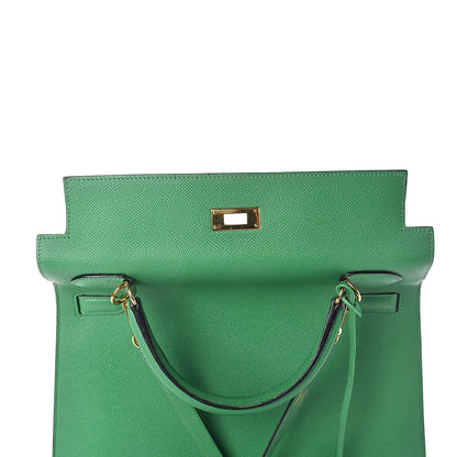 Hermes Epsom Kelly Sellier 32 Bamboo 18 of 34