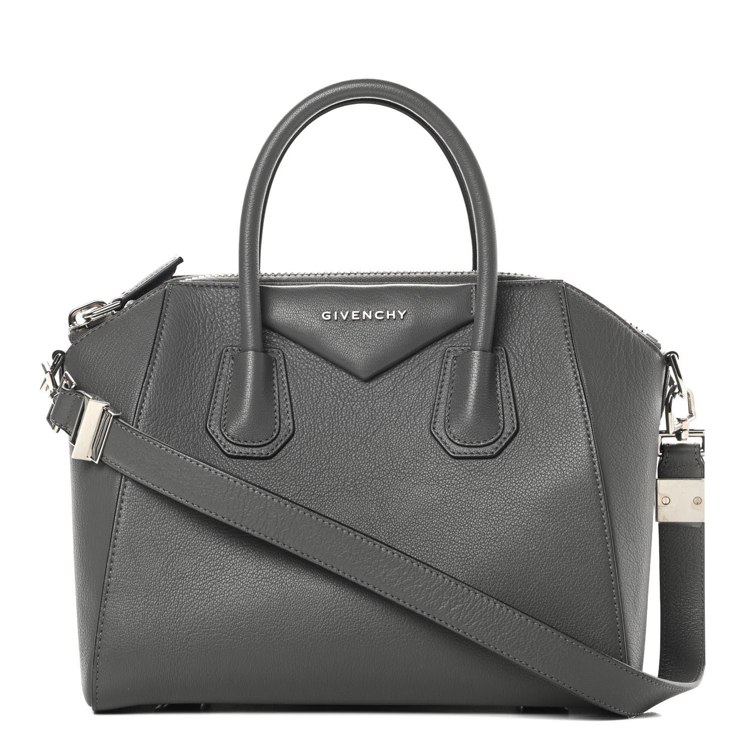 Givenchy Sugar Goatskin Small Antigona Dark Grey 1 of 11