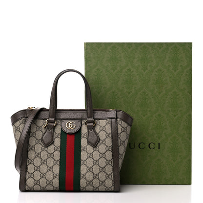 Gucci GG Supreme Monogram Small Ophidia Tote Bag Brown 12 of 12