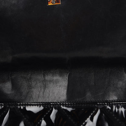 Chanel Vinyl Quilted In the Business Flap Bag Black 8 of 12
