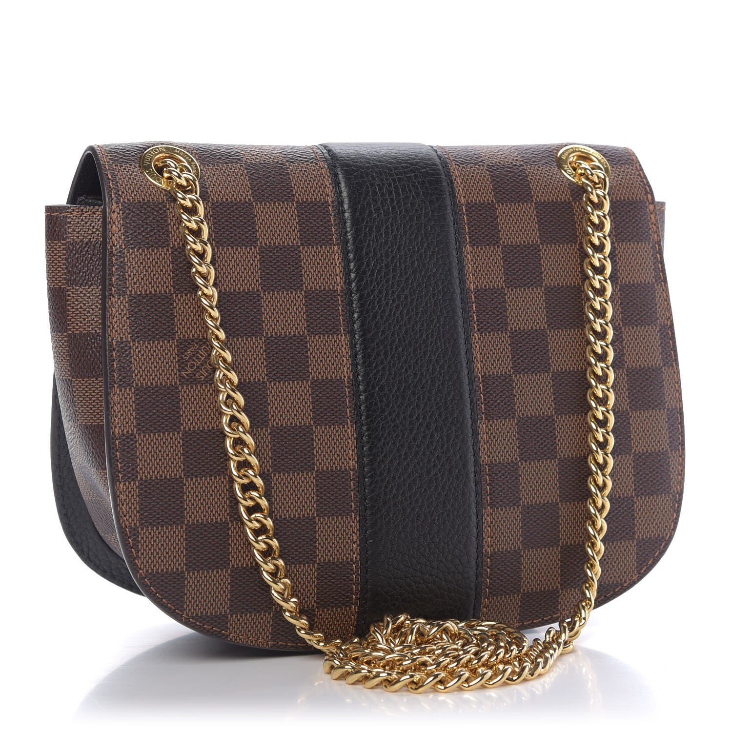 Louis Vuitton Damier Ebene Cuir Taurillon Wight Black 4 of 9
