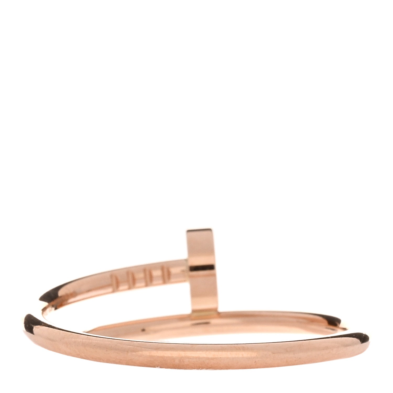 Cartier 18K Pink Gold Small Juste Un Clou Ring 62 10 4 of 5