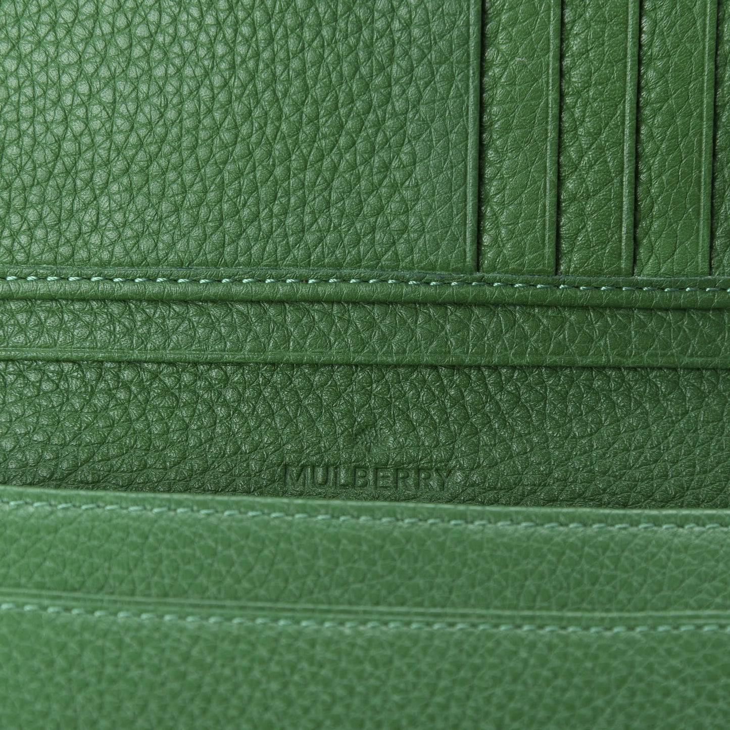 Small Classic Grain Tree French Purse Wallet Green