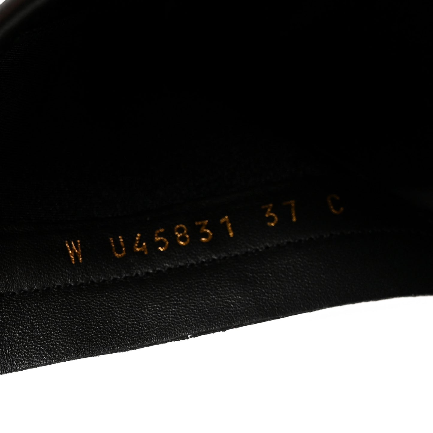 Stretch Lambskin Cap Toe CC Uniform Short Boots 37 Black
