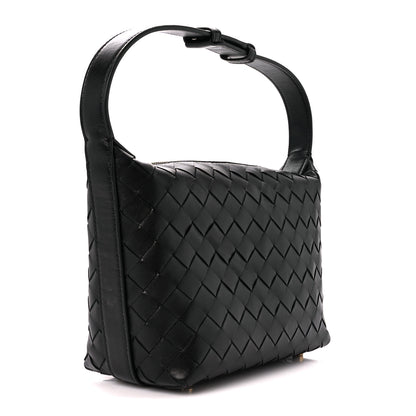 Bottega Veneta Calfskin Nappa Intrecciato Mini Wallace Black 3 of 12