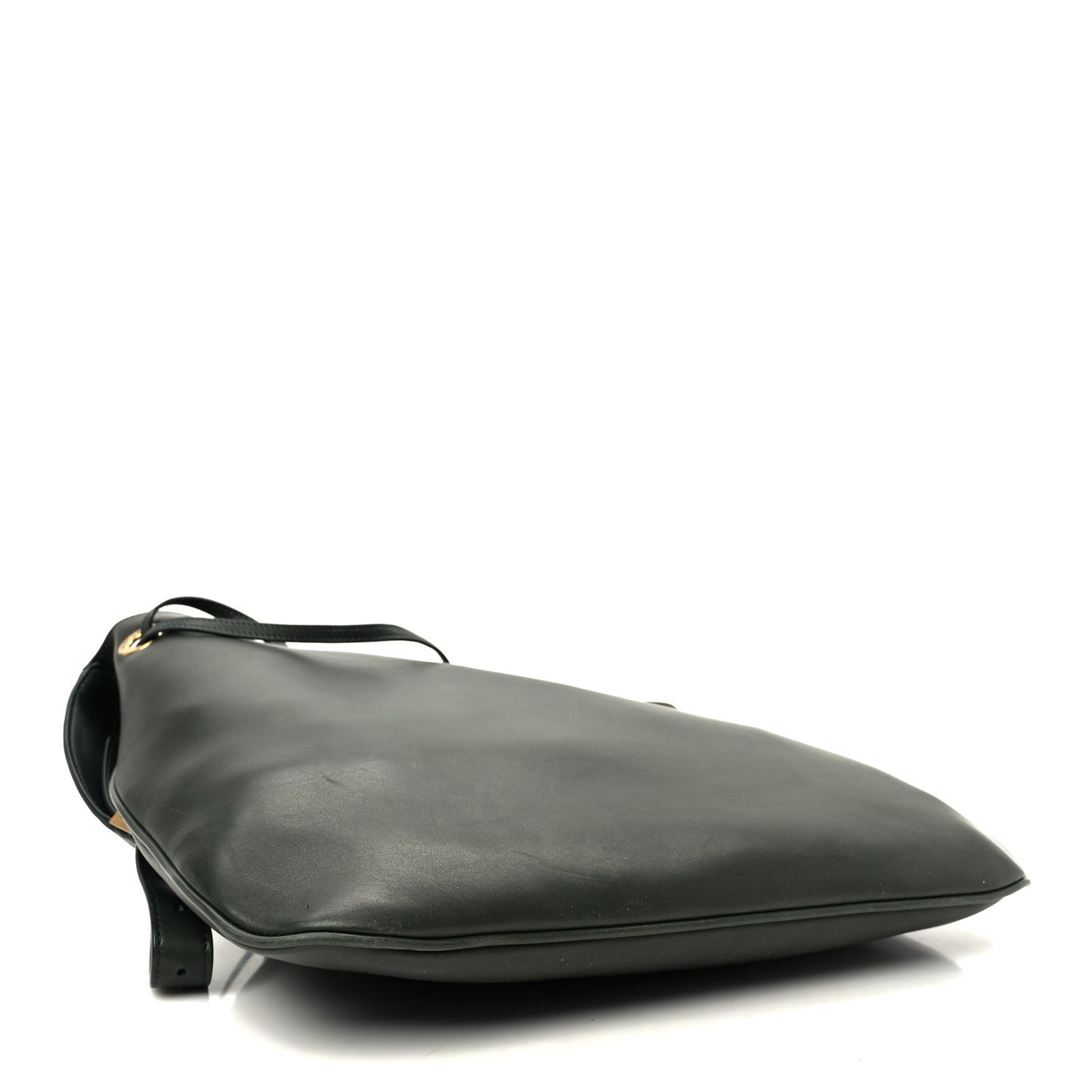 Calfskin Medium Paris VII Flat Hobo New Vert Fonce