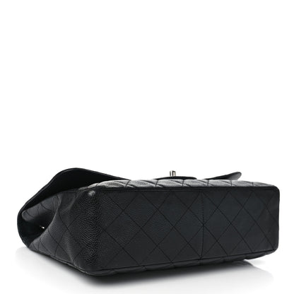 Chanel Caviar Quilted Jumbo Single Flap Black 4 of 10