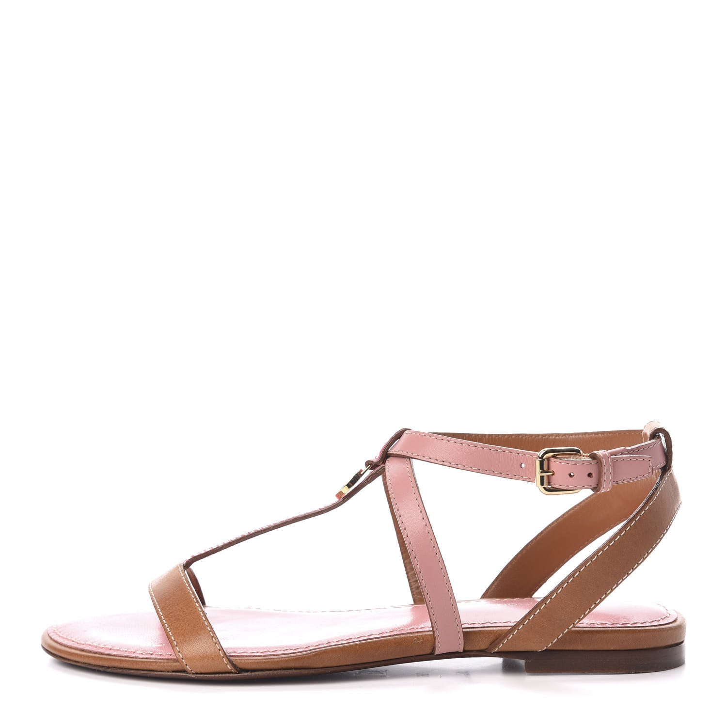 Louis Vuitton Calfskin Farenheit Flat Sandals 36 Pink 2 of 7