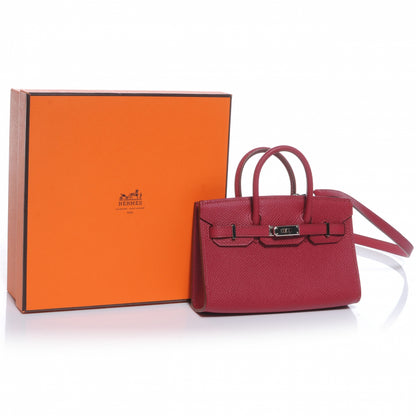 Hermes Epsom Tiny Birkin Rubis 6 of 9