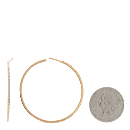 Messika 18K Rose Gold Medium Gatsby Hoop Earrings 2 of 6