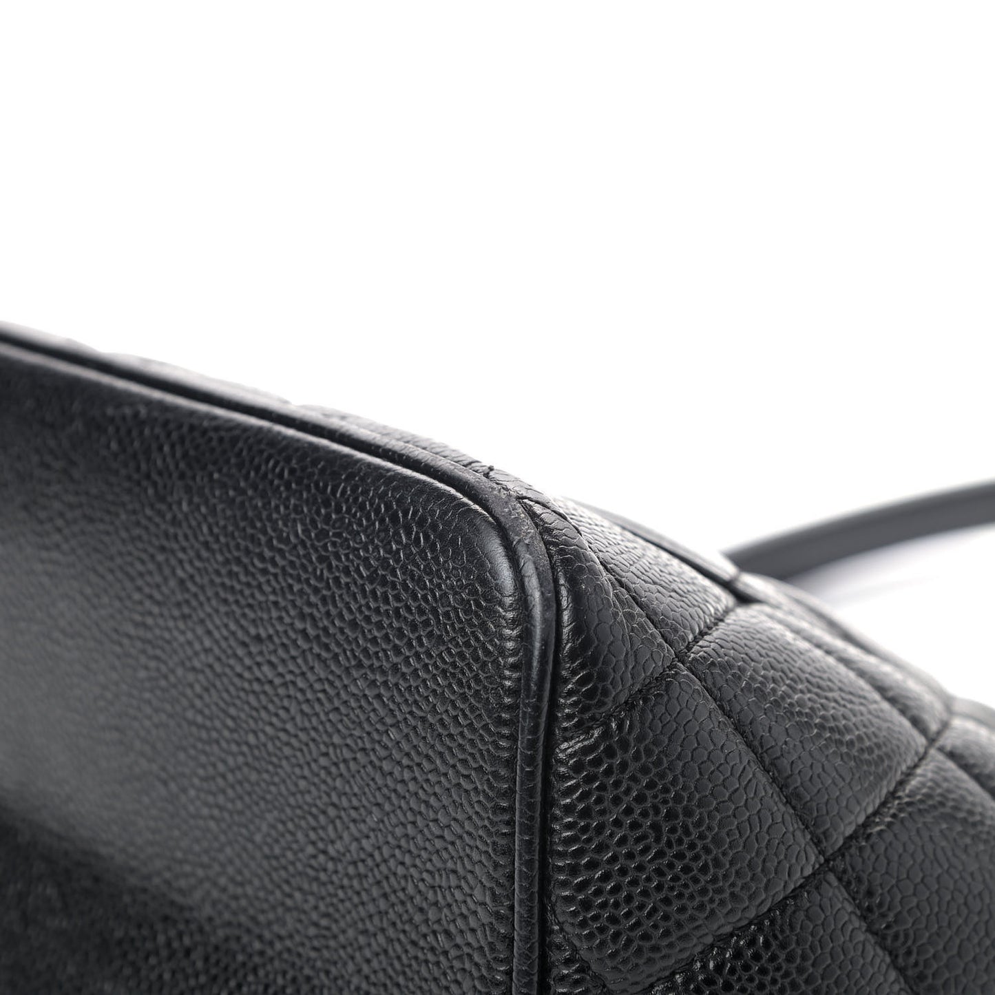 Caviar Quilted Medallion Tote Black
