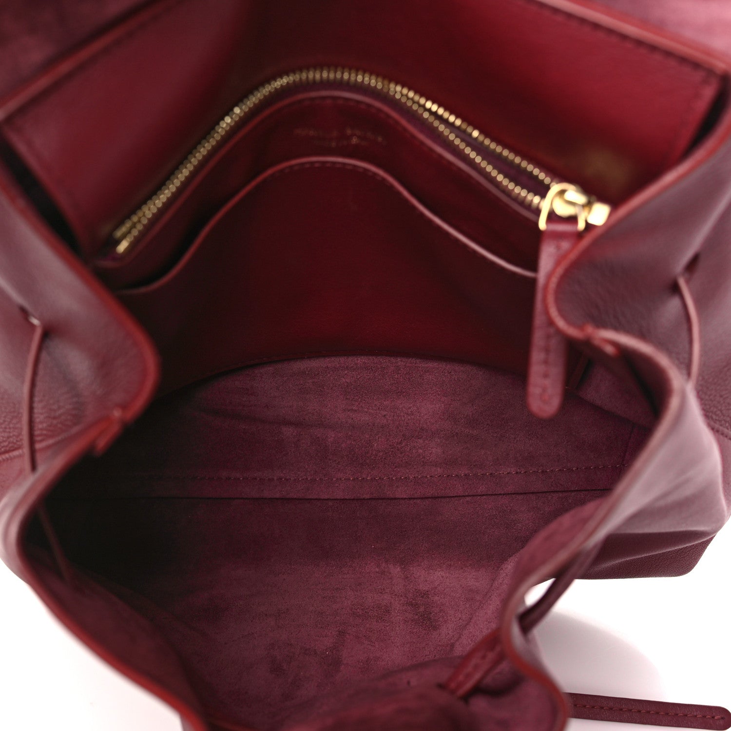 Mansur Gavriel Calfskin Mini Soft Lady Bag Claret 5 of 9