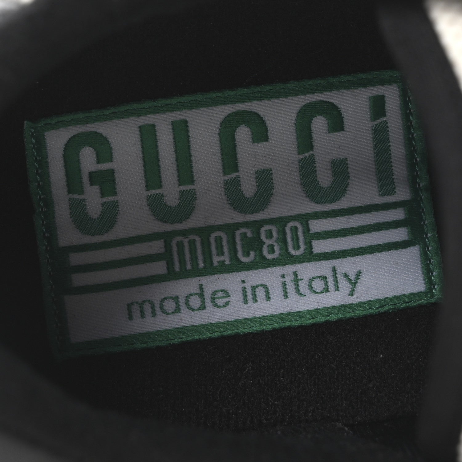 Gucci Canvas Calfskin Mens Mac80 Sneakers 8.5 Natural Black 8 of 10
