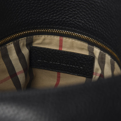 Burberry Grainy Calfskin Medium Cale Hobo Black 5 of 10