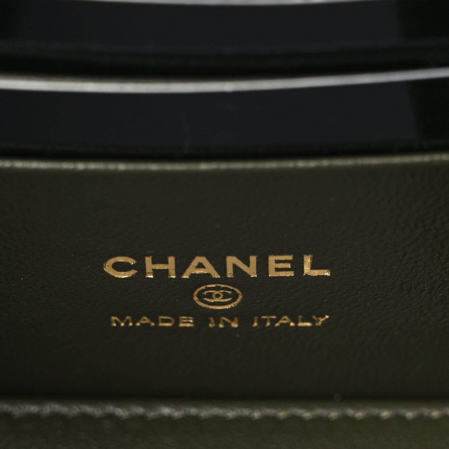 Chanel Lambskin Quilted Pick Me Up Vanity Case Khaki 6 of 11