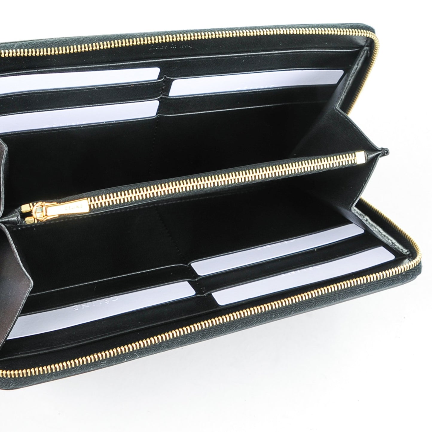 Spazzolato Calfskin Large Zip Around Multifunction Wallet Wine