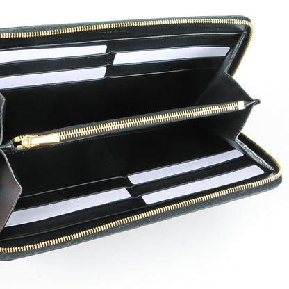 Celine Spazzolato Calfskin Large Zip Around Multifunction Wallet Wine 5 of 8