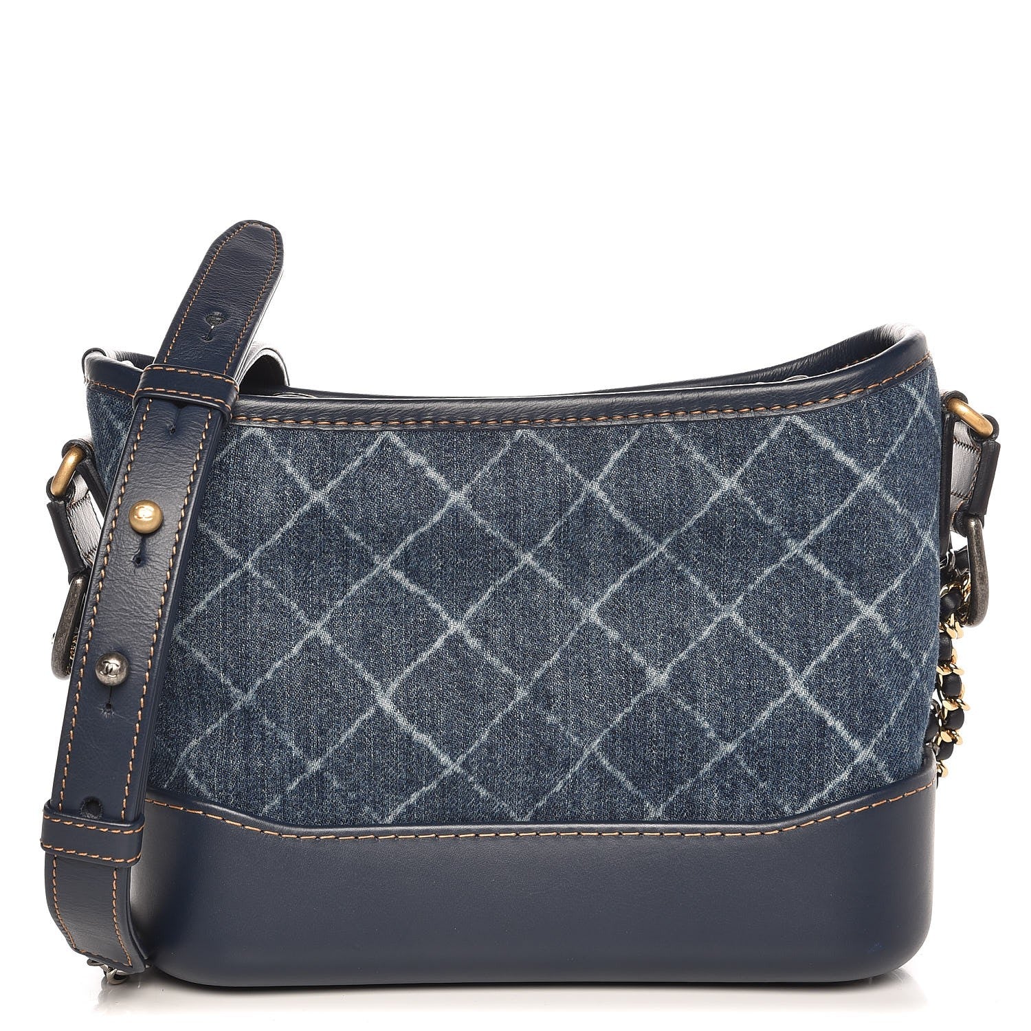 Chanel Denim Calfskin Small Gabrielle Hobo Blue 1 of 8