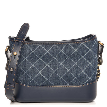 Chanel Denim Calfskin Small Gabrielle Hobo Blue 1 of 8