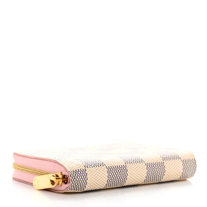 Louis Vuitton Damier Azur Zippy Coin Purse Rose Ballerine 4 of 11
