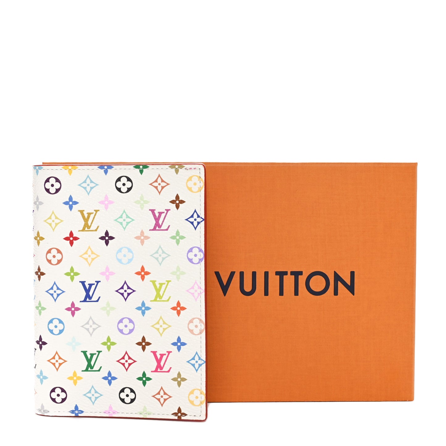 LV X TM Monogram Multicolor Passport Cover White
