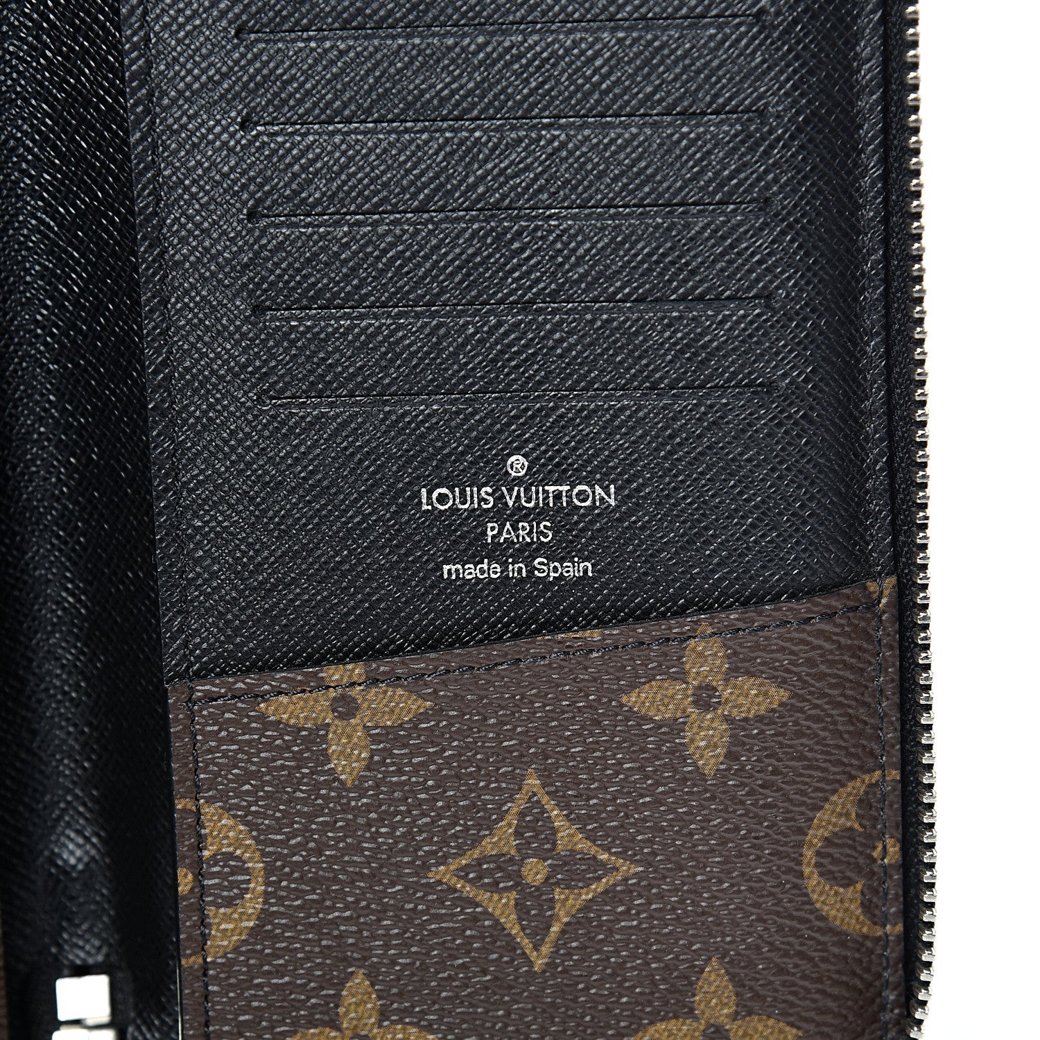Louis Vuitton Monogram Macassar Vertical Zippy Wallet 5 of 7