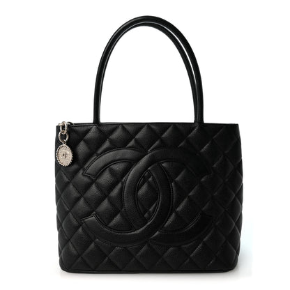 Chanel Caviar Quilted Medallion Tote Black 1 of 10