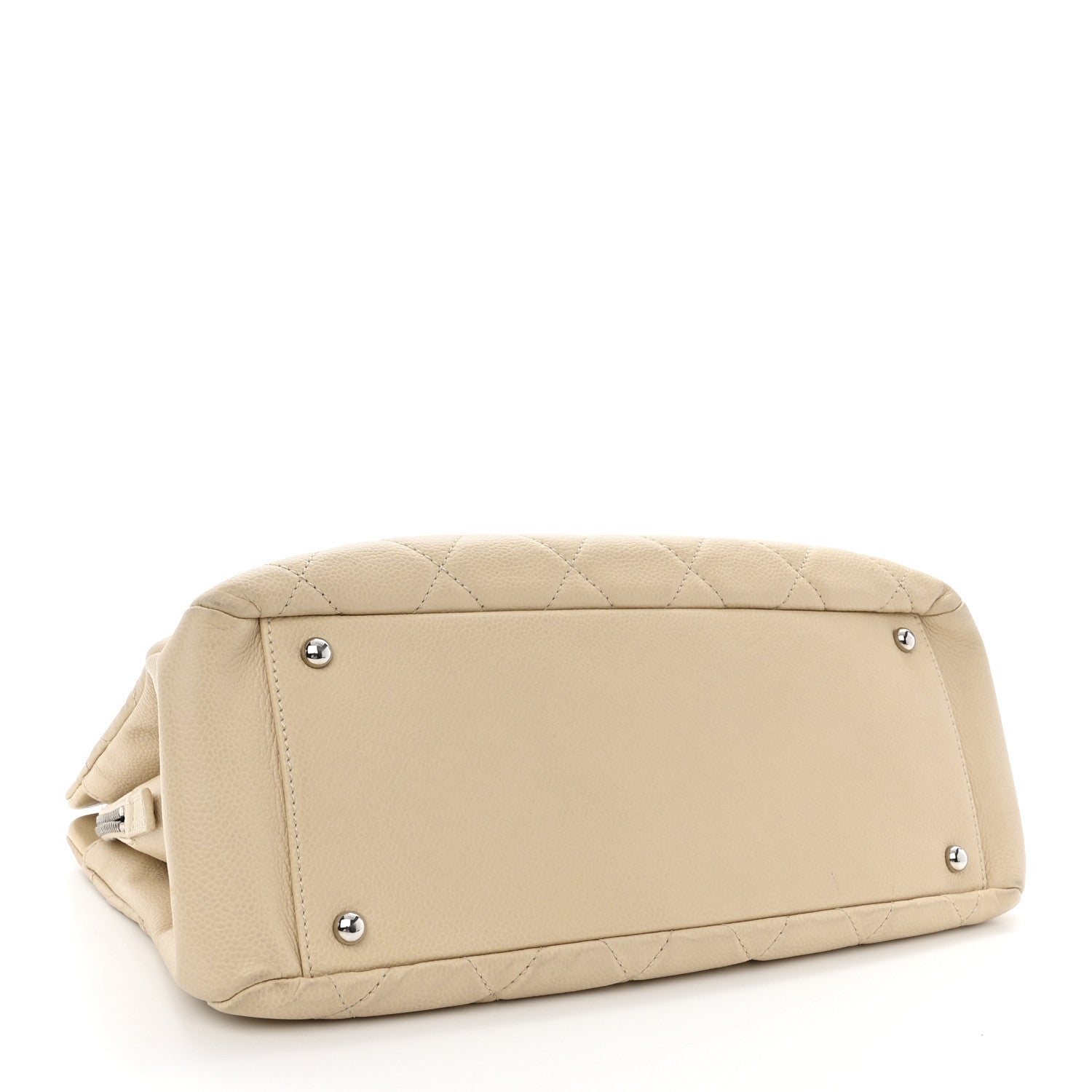 Chanel Caviar Quilted Petit Timeless Tote PTT Beige 4 of 10