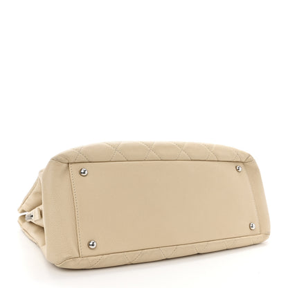 Chanel Caviar Quilted Petit Timeless Tote PTT Beige 4 of 10