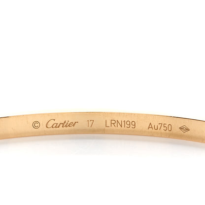 Cartier 18K Yellow Gold Small LOVE Bracelet 17 3 of 5
