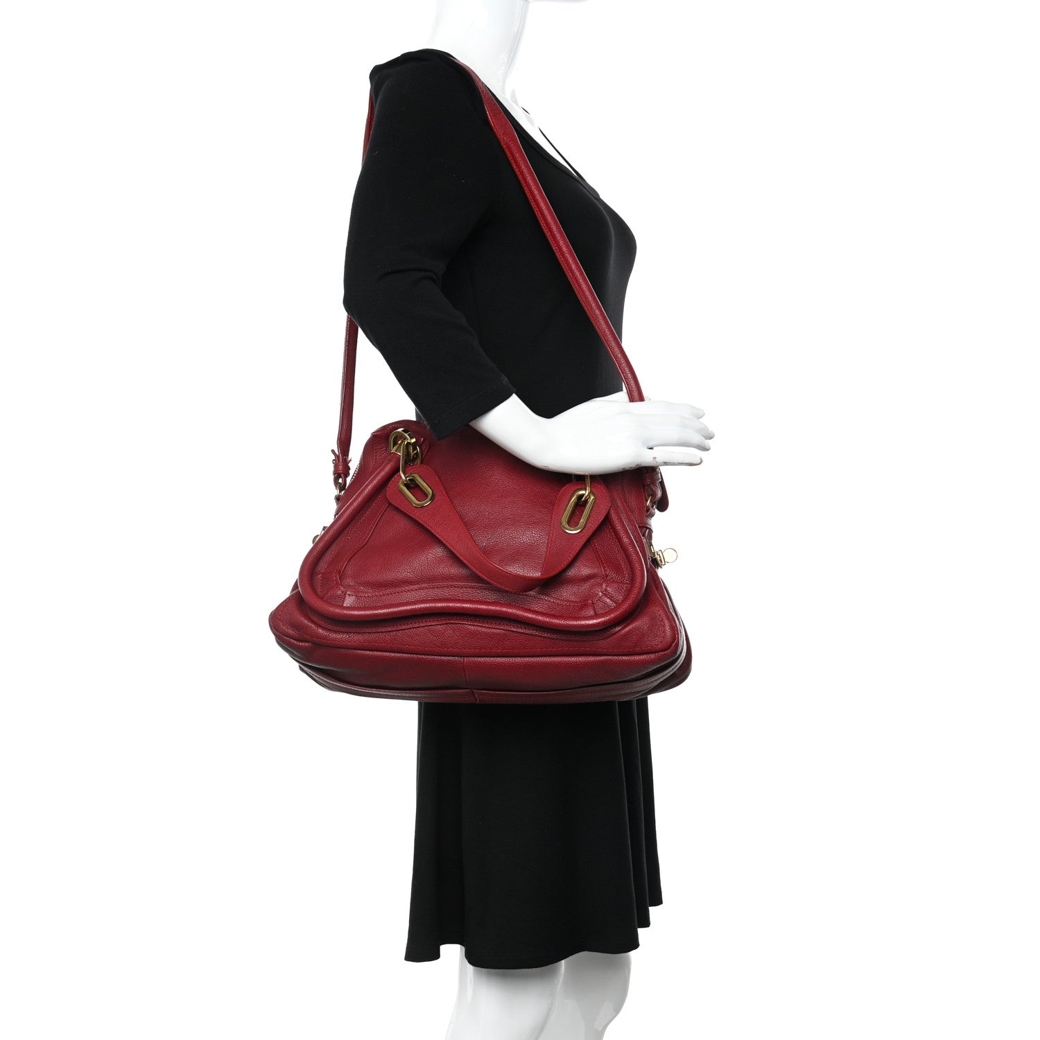 Chloe Calfskin Medium PARATY Berry Cupcake 2 of 17