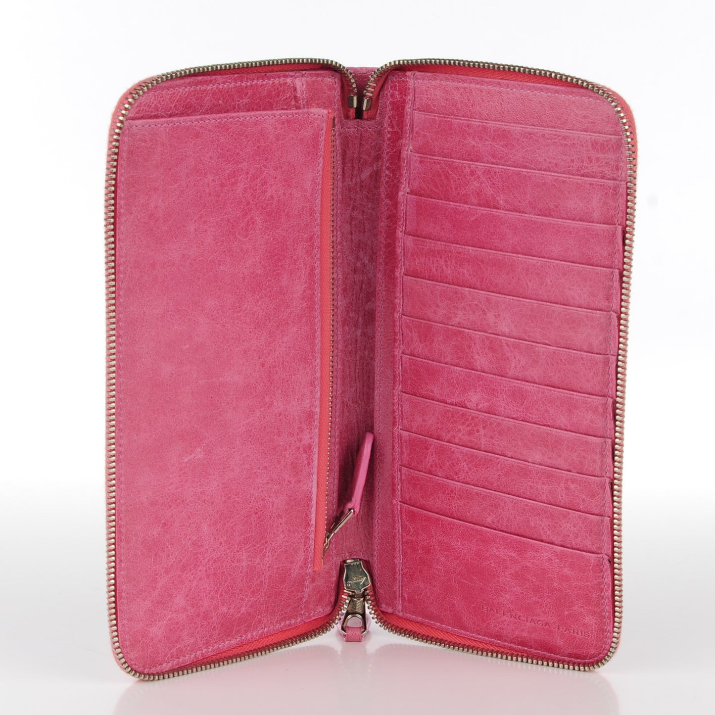Agneau Giant 12 Silver Hardware Compagnon Wallet bubblegum